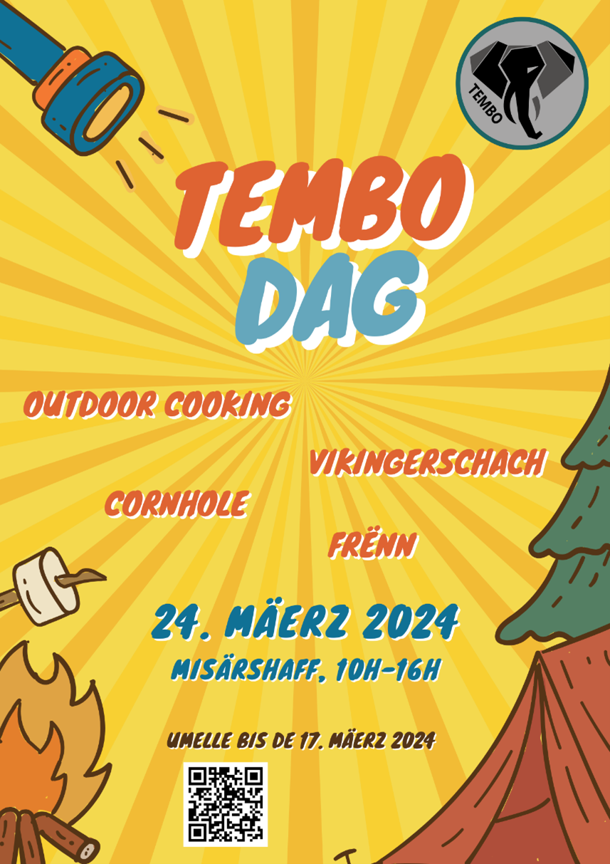Tembo Dag: Outdoor Cooking Wikingerschach Cornhole Frënn