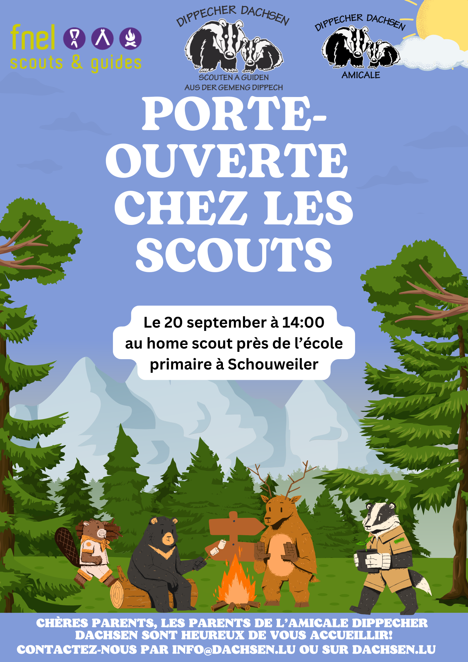 Porte ouverte chez les scouts